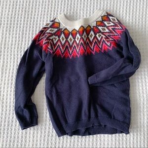 Old Navy girls (or boys) fair isle sweater